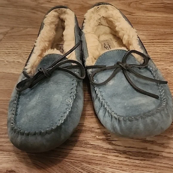 Ugg Dakota Atlantic Slippers Australia Womens Loafer  Aqua Teal Moccasin - Picture 13 of 16
